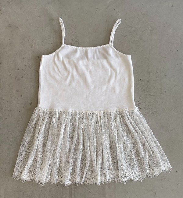  「【トレンド感あるレイヤードコーデに！調整可能◎】レースキャミ」|キャミソール|