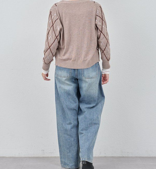  「アーガイルニットカーディガン」|カーディガン|