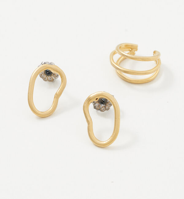 collex「【Ljud/ユード】ニュアンスピアス&3ラインイヤカフセット」|ピアス|