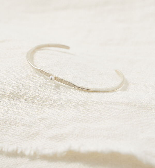 collex「【Ljud/ユード】一粒シェルパールツチメバングル」|ブレスレット・バングル|シルバー