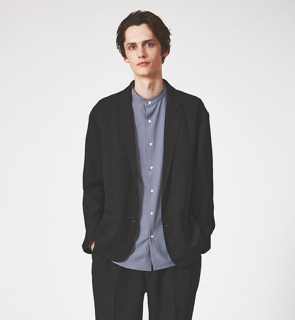 ABAHOUSE「【セットアップ対応】サマーツイード イージー ジャケット / サマージャケット」|テーラードジャケット|ブラック