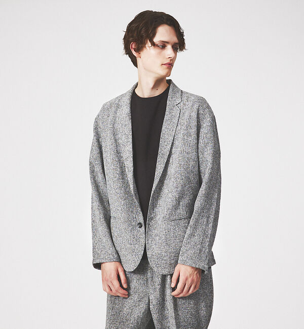 ABAHOUSE「【セットアップ対応】サマーツイード イージー ジャケット / サマージャケット」|テーラードジャケット|