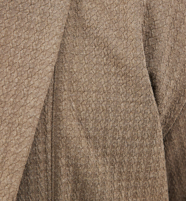 ABAHOUSE「【ボタンレス】千鳥柄フクレガジャガード　ショールカラー カーディガン」|カーディガン|