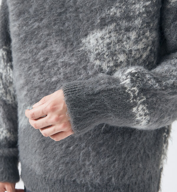 ABAHOUSE「【AH ABAHOUSE】アブストラクト シャギーニット」|ニット・セーター|