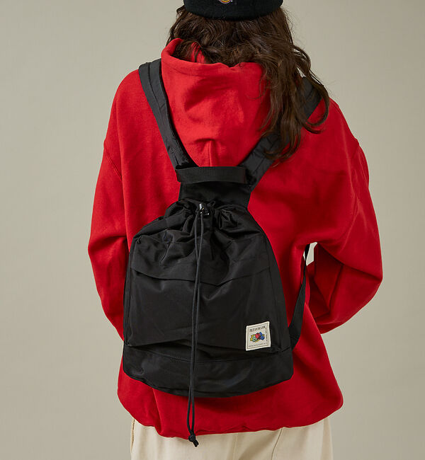 ABAHOUSE「【FRUIT OF THE LOOM/フルーツ オブ ザ ルーム】COLOR P」|リュック|ブラック