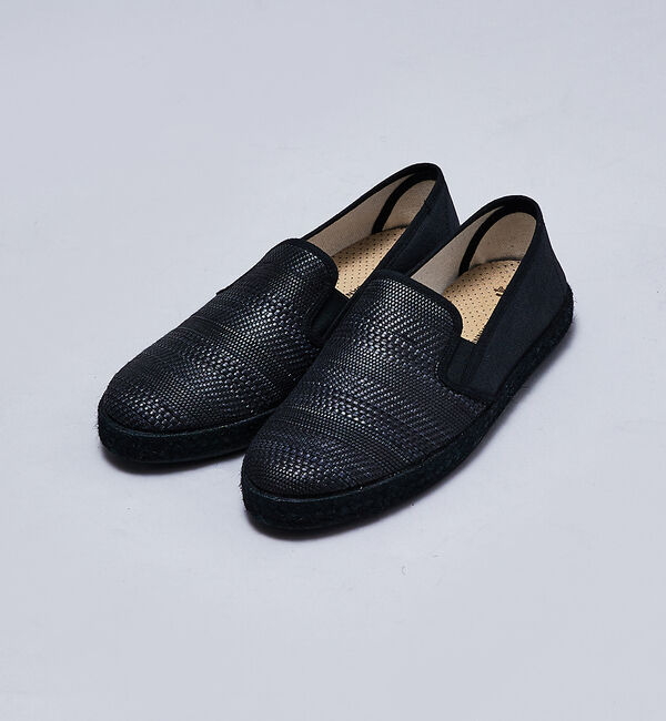 alfredoBANNISTER「【berevere別注】エラスティック 編込みパターン スリッポン」|スニーカー|