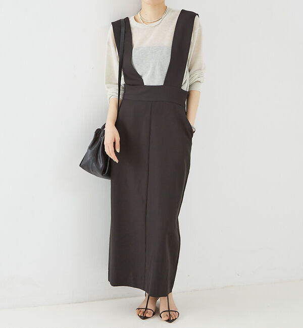 Rouge vif「【一部店舗限定】ストレッチサスペンダージャンパースカート」|スカート|