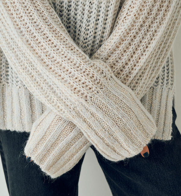 Rouge vif「シアーモヘヤミックス畔プルオーバー」|ニット・セーター|