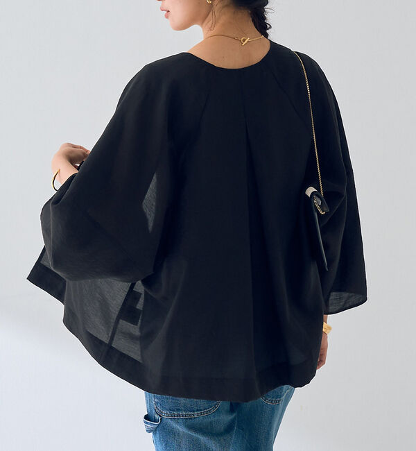 Rouge vif「はおりシアーシャツジャケット」|シャツ・ブラウス|ブラック