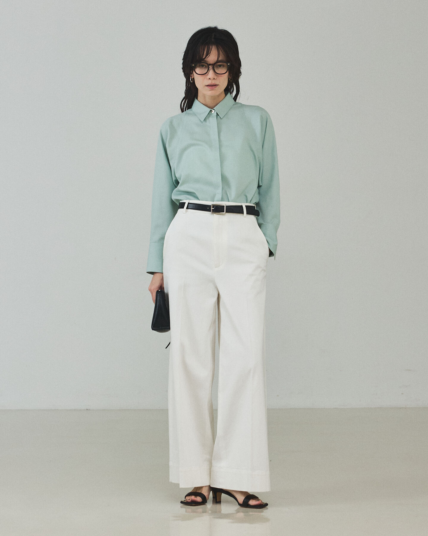 qualite「【セットアップ対応】テンセルハイツイストシャツ【予約】」|シャツ・ブラウス|