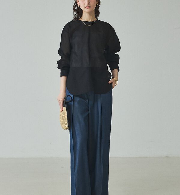 qualite「シアーTブラウス【予約】」|シャツ・ブラウス|