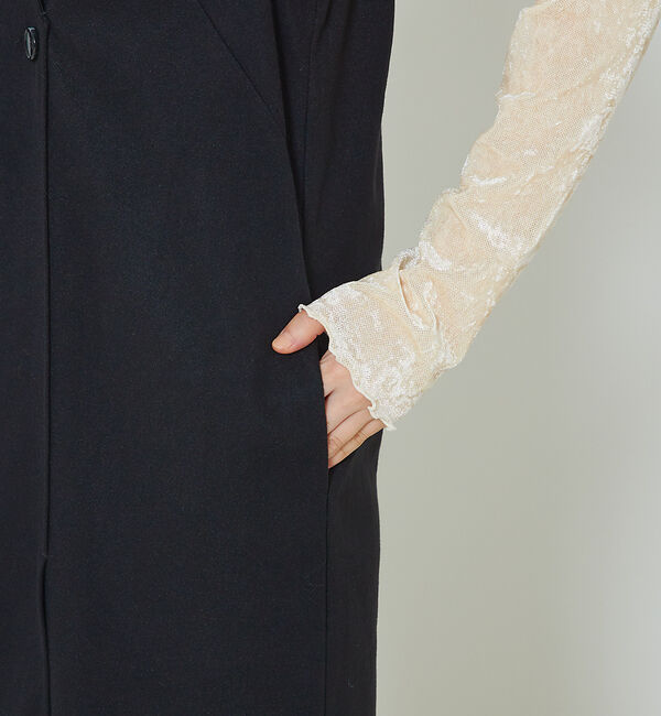 abahouse mavie「【大人のいちまんワンピ】ウォームジャージージレ風ジャンスカ」|ジャンパースカート|