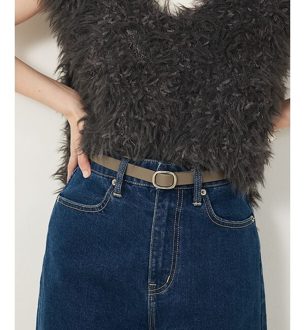 abahouse mavie「シンプルベルト（アソート）」|ベルト|グレージュ