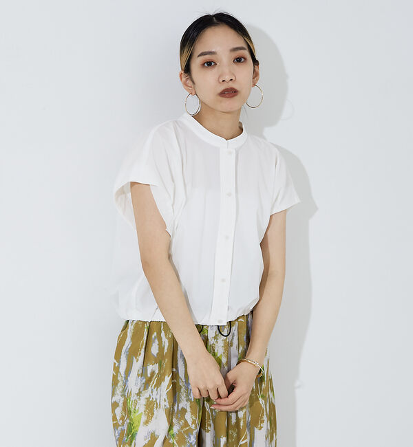 NOMINE「フレンチ ショートシャツ」|シャツ・ブラウス|ホワイト