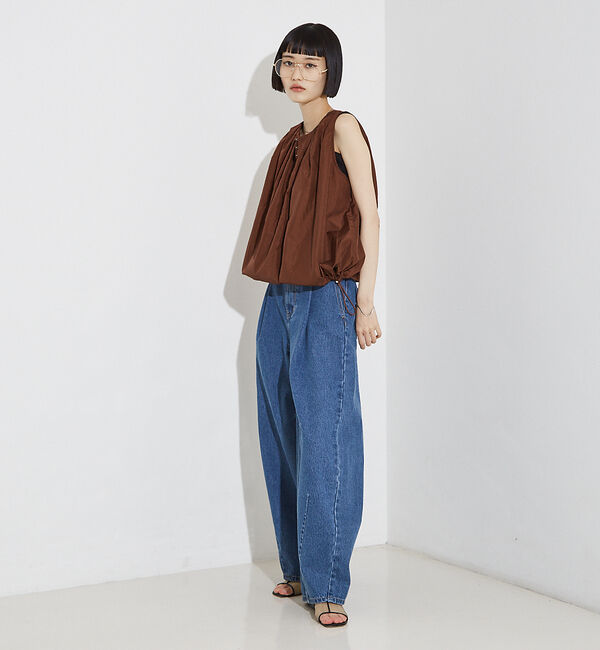 NOMINE「タック バルーン タンクトップ ブラウス」|シャツ・ブラウス|