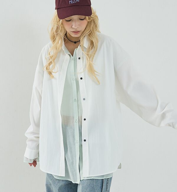 NOMINE「レイヤード シャツ【予約】」|シャツ・ブラウス|ホワイト