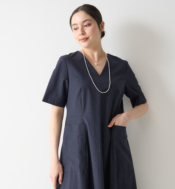 TIARA「《亀恭子さんコラボ》ワンピース」|ワンピース|ネイビー