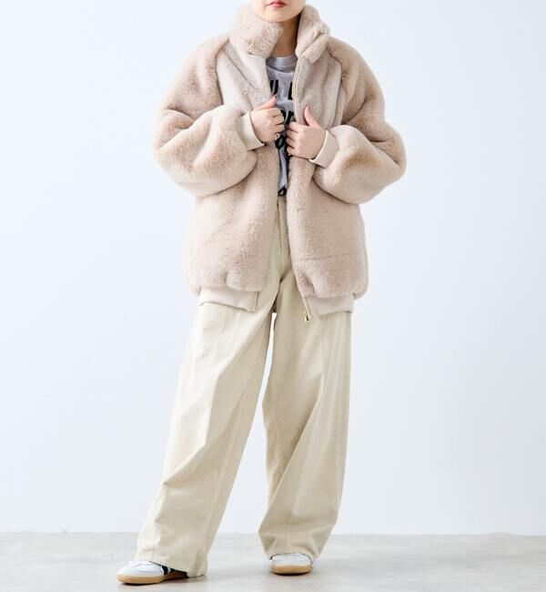 A_「【A_/エース】ジップアップファーブルゾン」|その他|