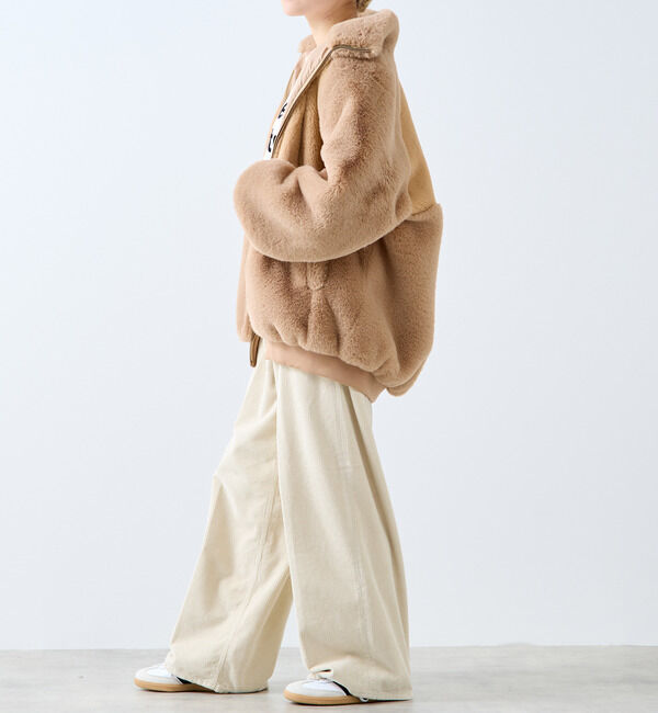 A_「【A_/エース】ジップアップファーブルゾン」|その他|