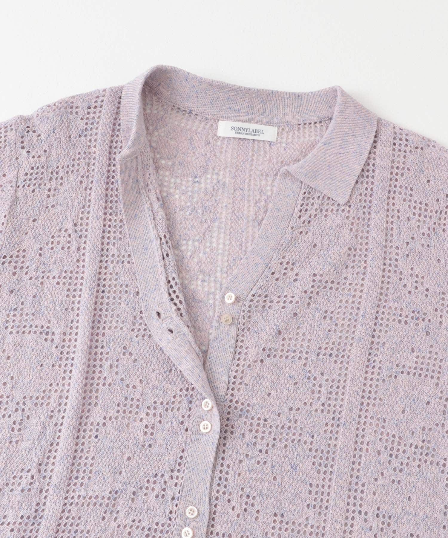 Sonny Label 「フラワーメッシュサマーニットシャツ」|シャツ・ブラウス|