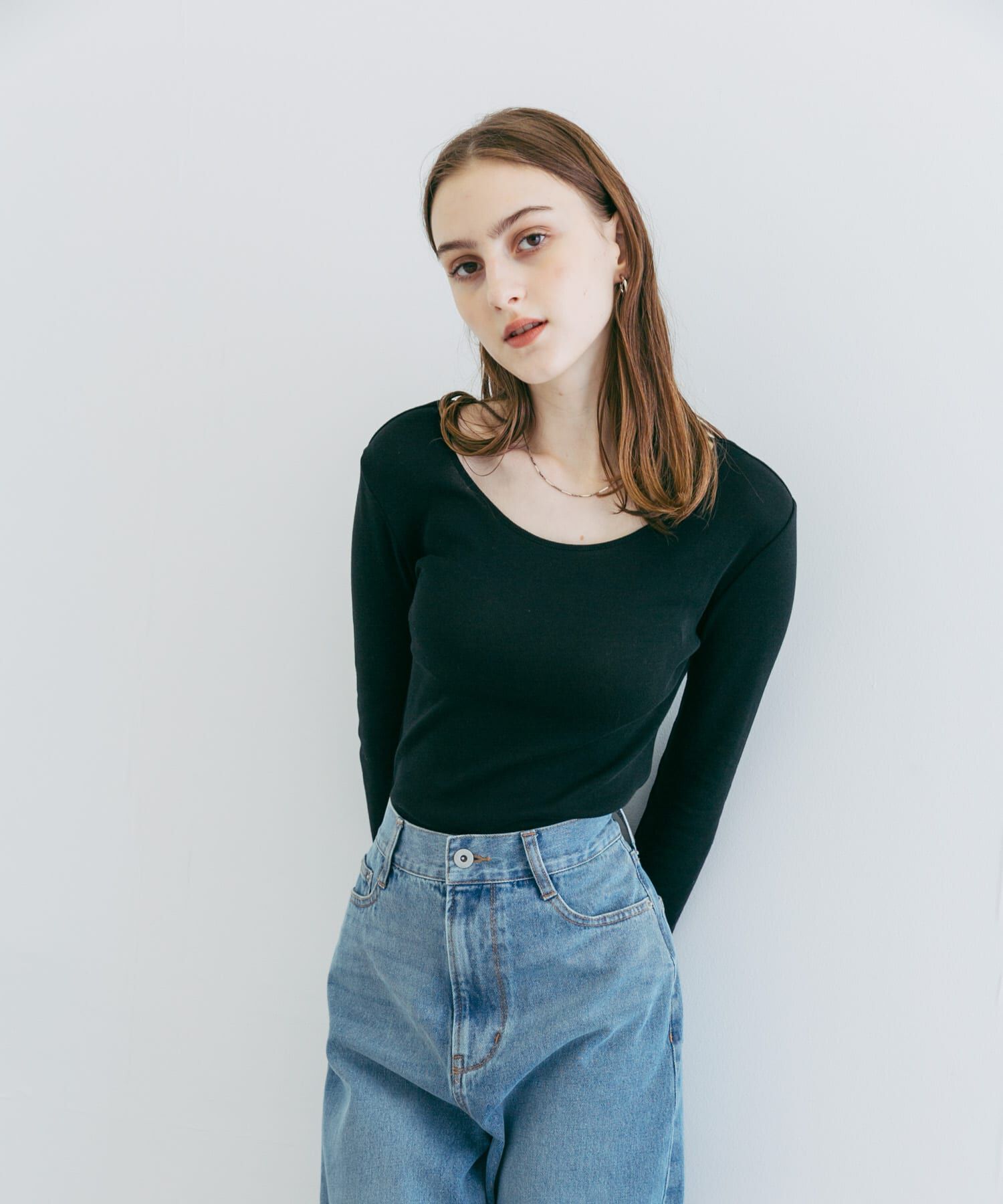 URBAN RESEARCH「『UR TECH』クルーネックロングTシャツ」|Tシャツ・カットソー|