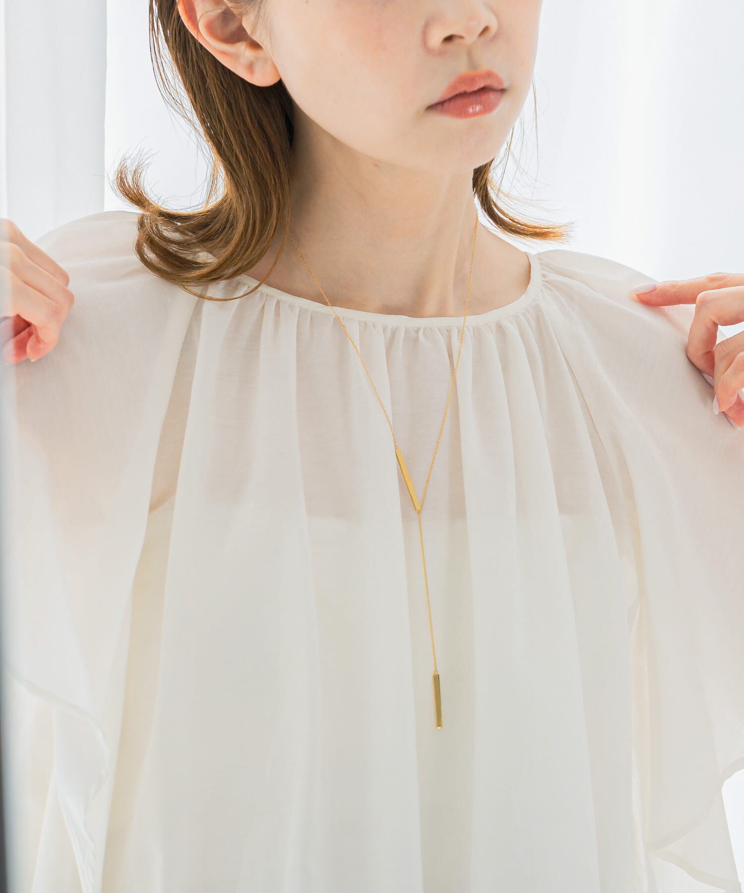 URBAN RESEARCH ROSSO「Favorible　Bar Motif Lariat」|ネックレス|