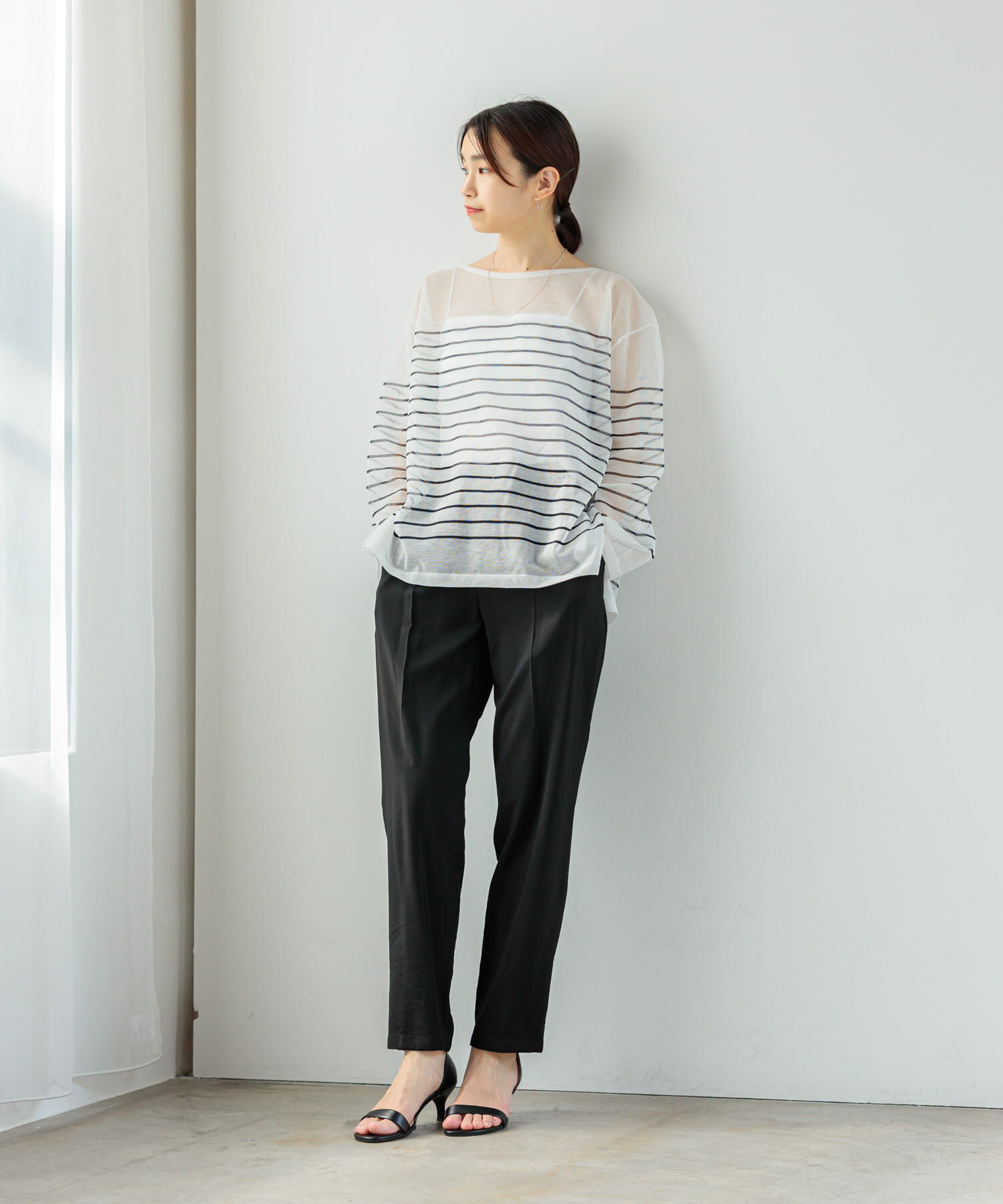 URBAN RESEARCH「ボートネックシアーニット」|ニット・セーター|