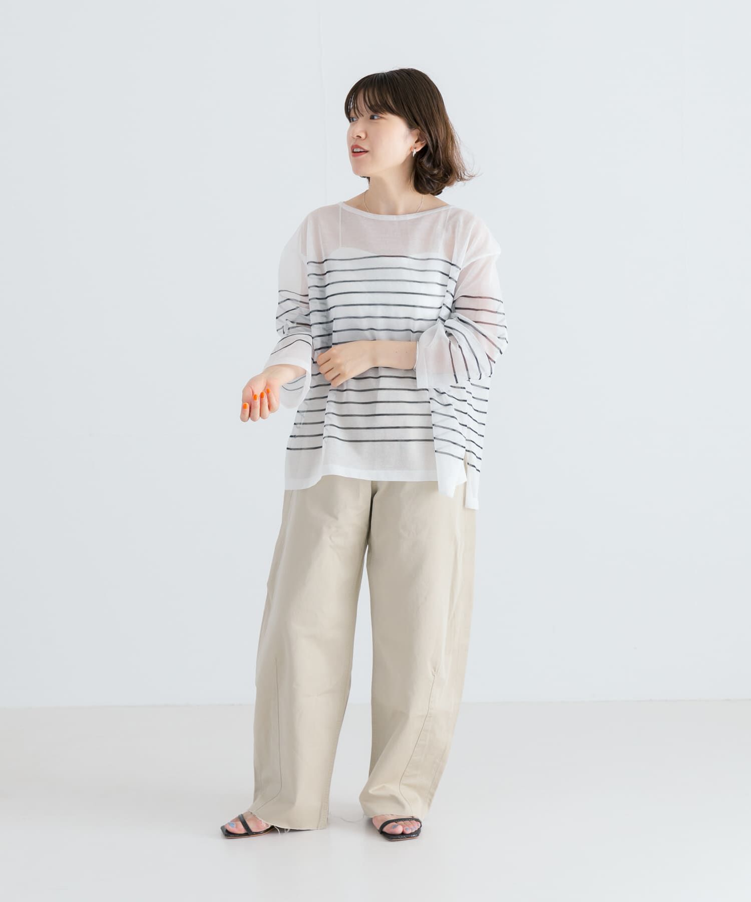 URBAN RESEARCH「ボートネックシアーニット」|ニット・セーター|