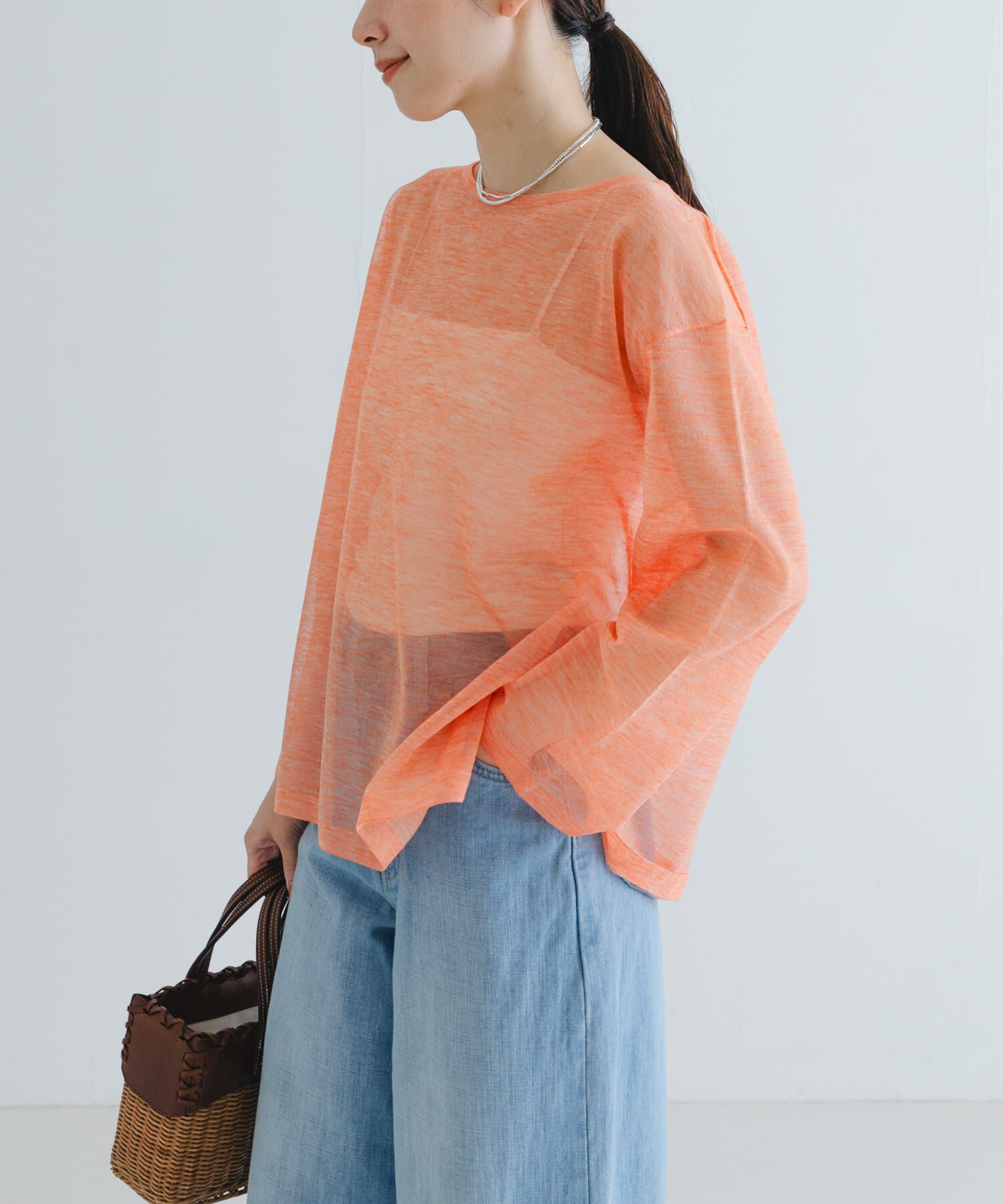 URBAN RESEARCH「ボートネックシアーニット」|ニット・セーター|