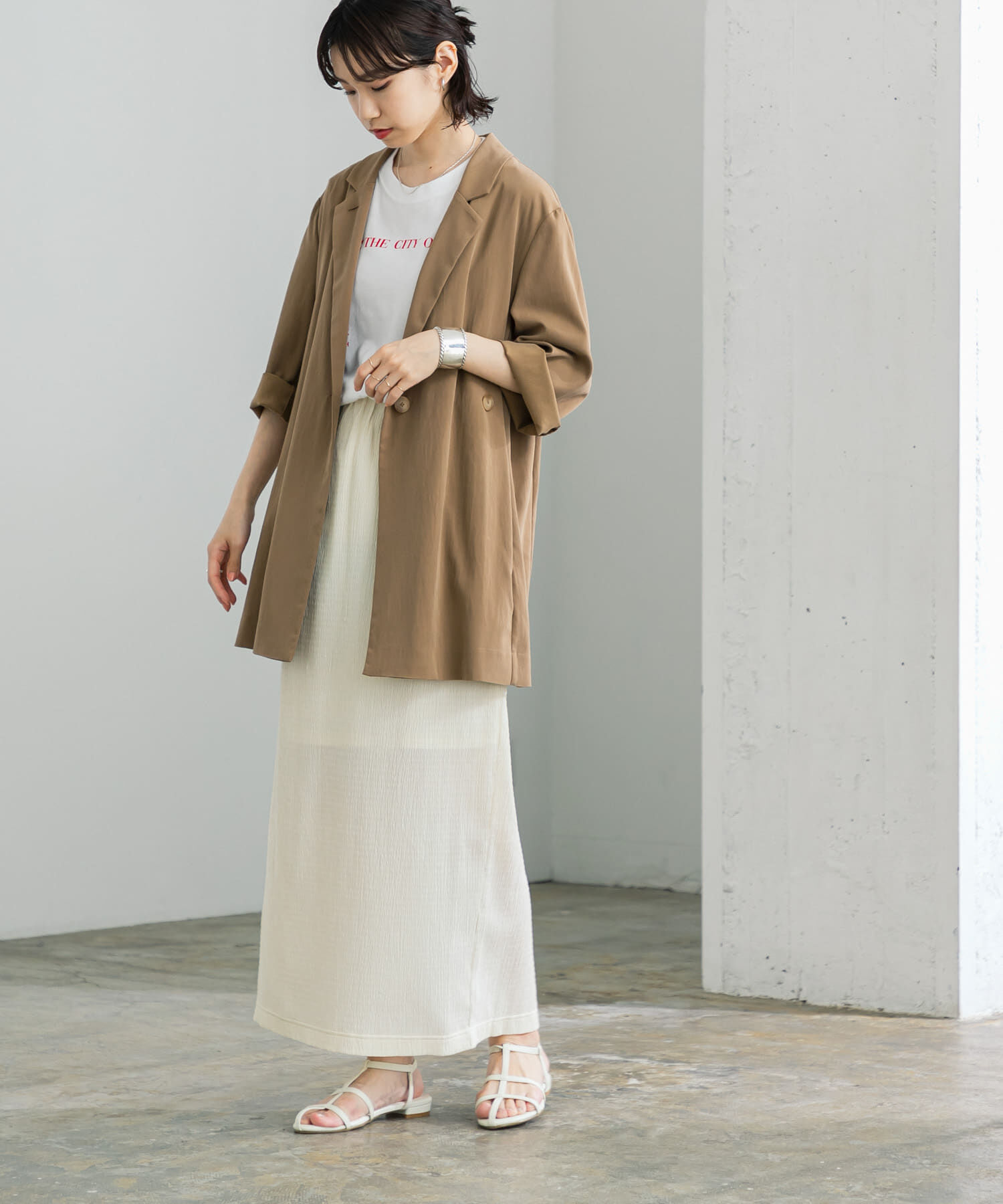 URBAN RESEARCH「シャーリングカットスカート」|スカート|