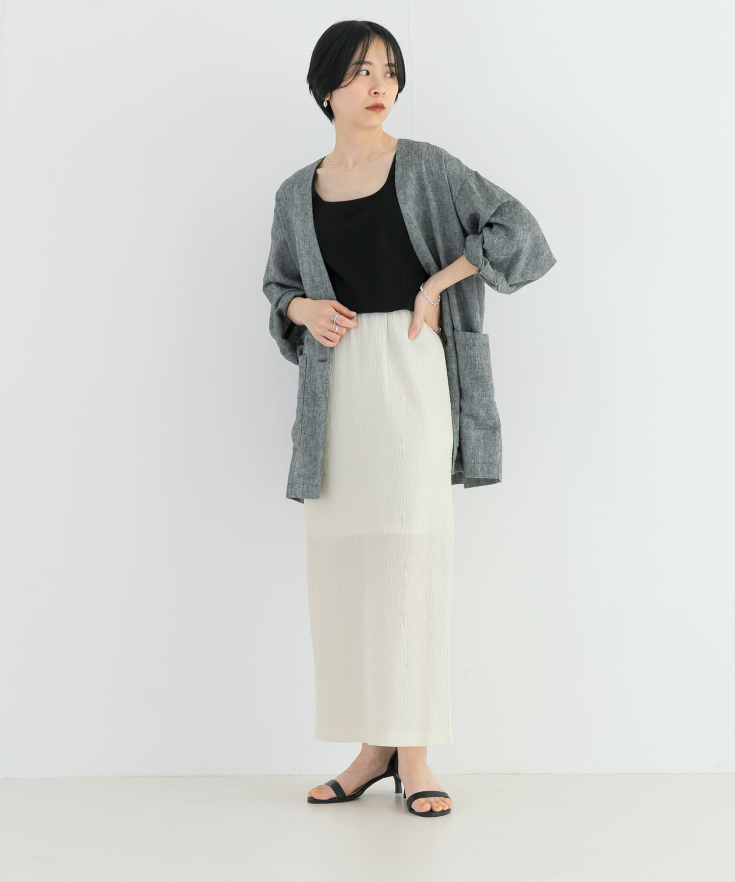 URBAN RESEARCH「シャーリングカットスカート」|スカート|