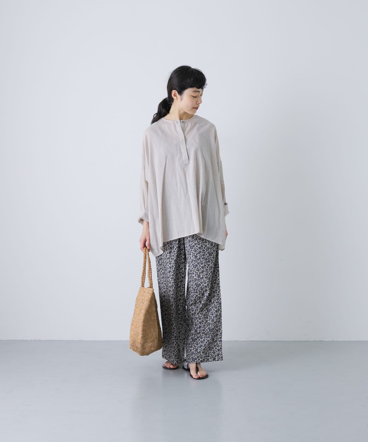 かぐれ「ボイルワイドプルオーバー」|シャツ・ブラウス|