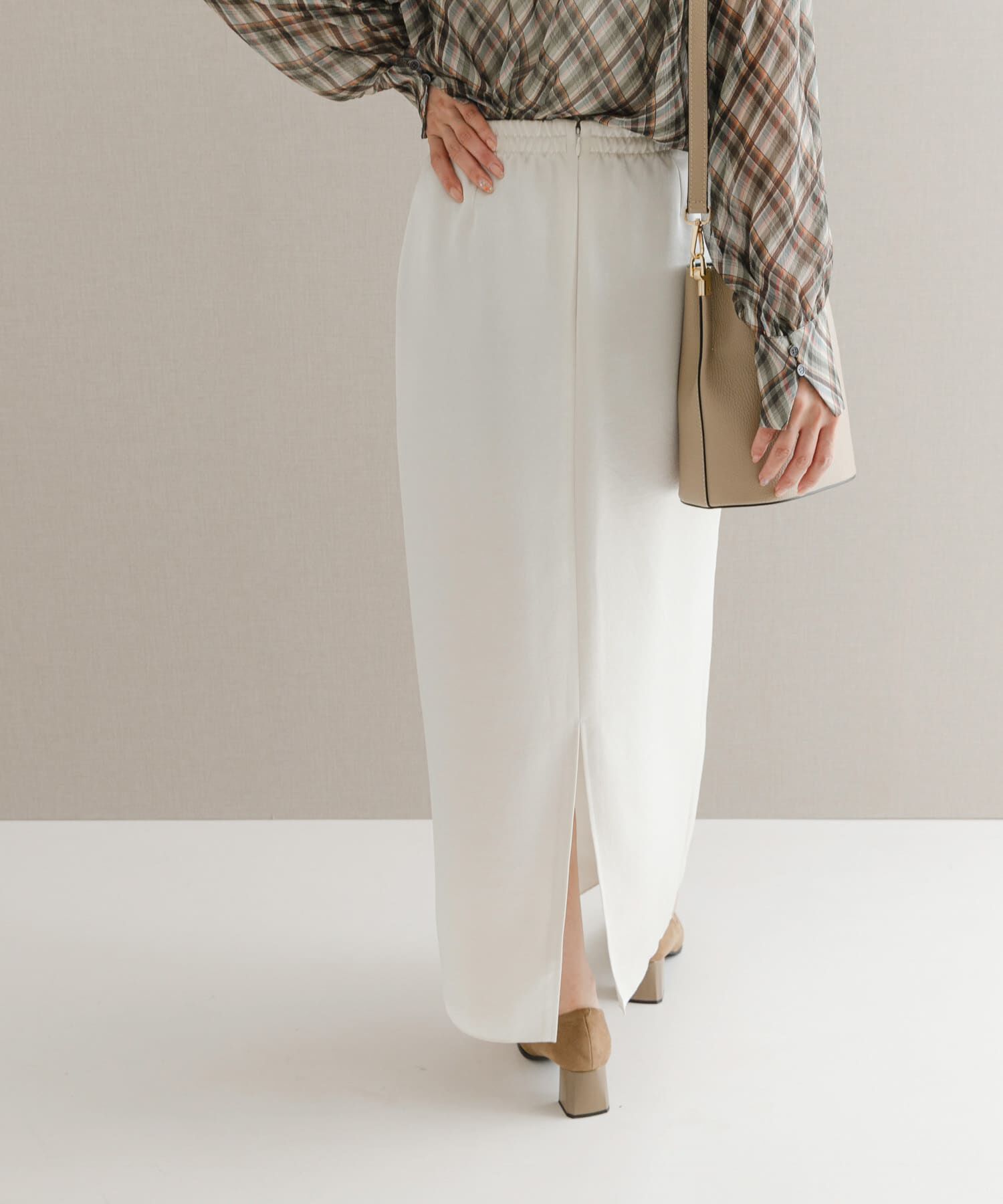 URBAN RESEARCH ROSSO「ビンテージダブルサテンストレートスカート」|スカート|