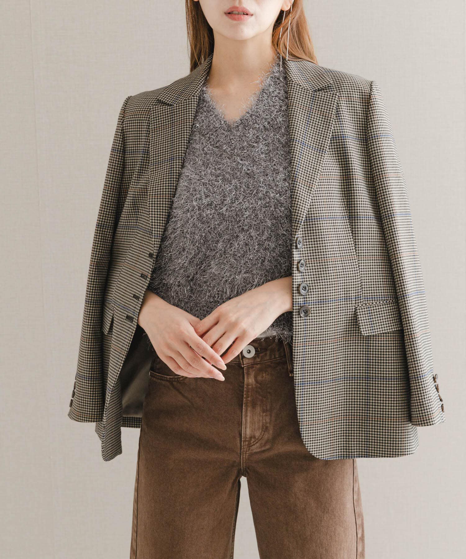 URBAN RESEARCH ROSSO「チェックテーラードジャケット」|その他|