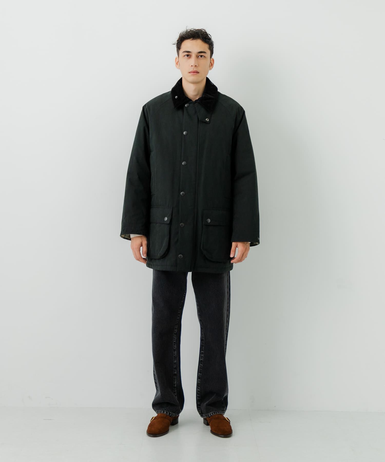 URBAN RESEARCH「『別注』Barbour / URBAN RESEARCH　PADDED OS BEAUFORT」|ノーカラーコート|