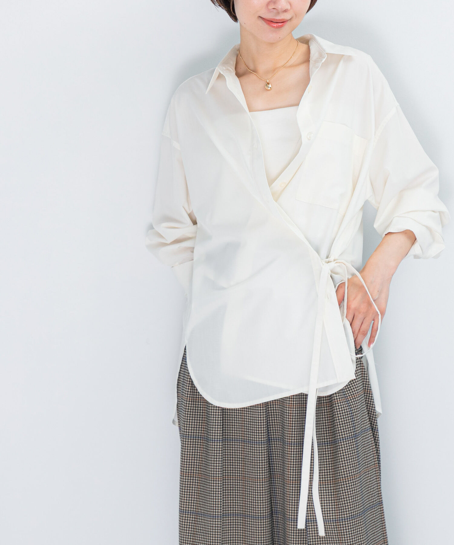 URBAN RESEARCH ROSSO「マルチウェイデザインシャツ」|シャツ・ブラウス|