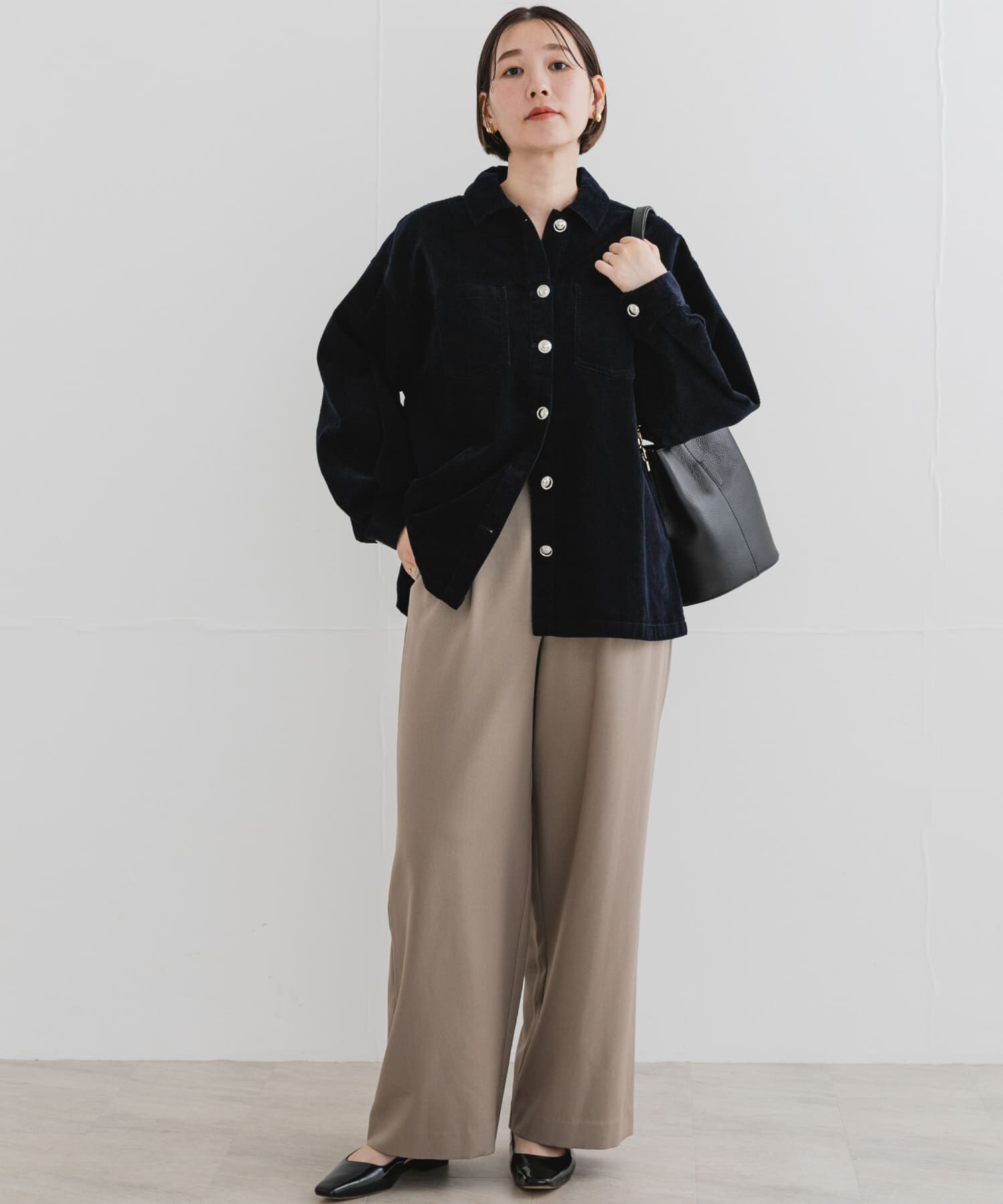 URBAN RESEARCH ROSSO「『UR TECH SMOOTHLUXE』F by ROSSO　タックワイドパンツ」|その他|