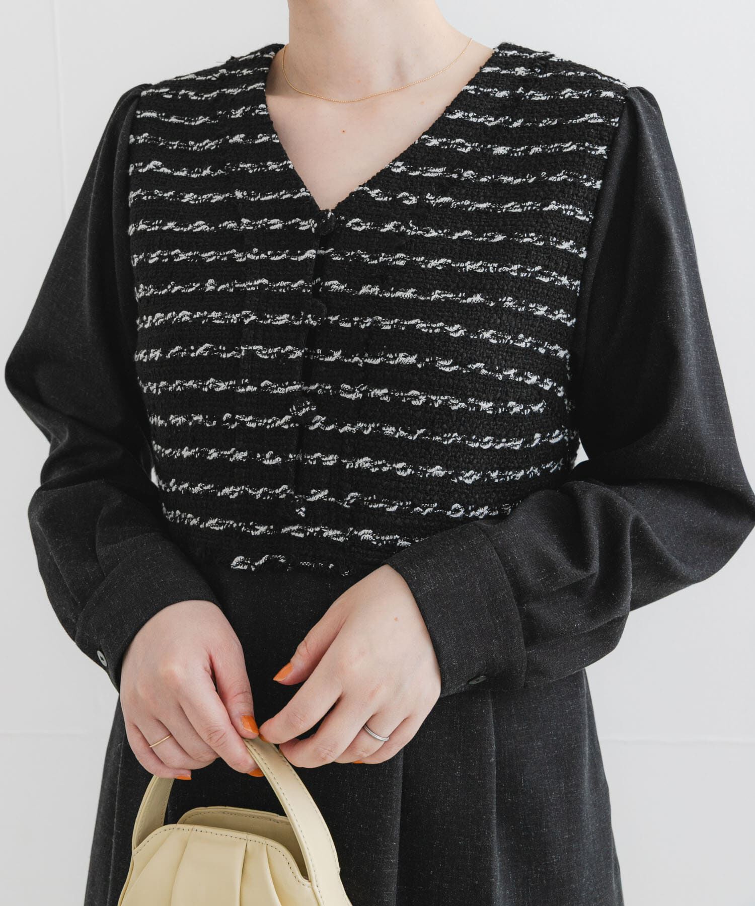 URBAN RESEARCH ROSSO「F by ROSSO　ツイードドッキングワンピース」|ワンピース|