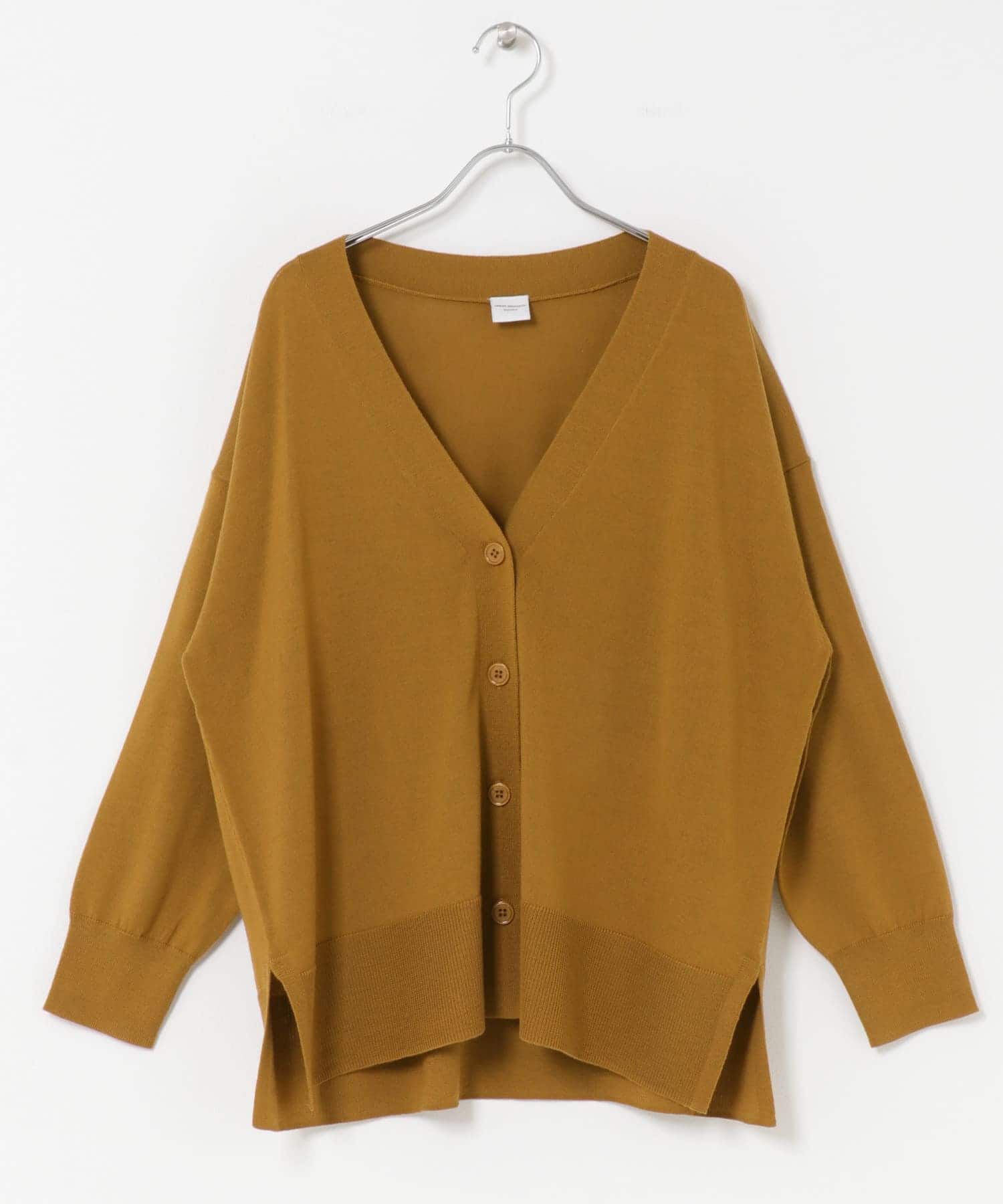 URBAN RESEARCH DOORS「ウォッシャブルウールVネックワイドカーディガン」|カーディガン|