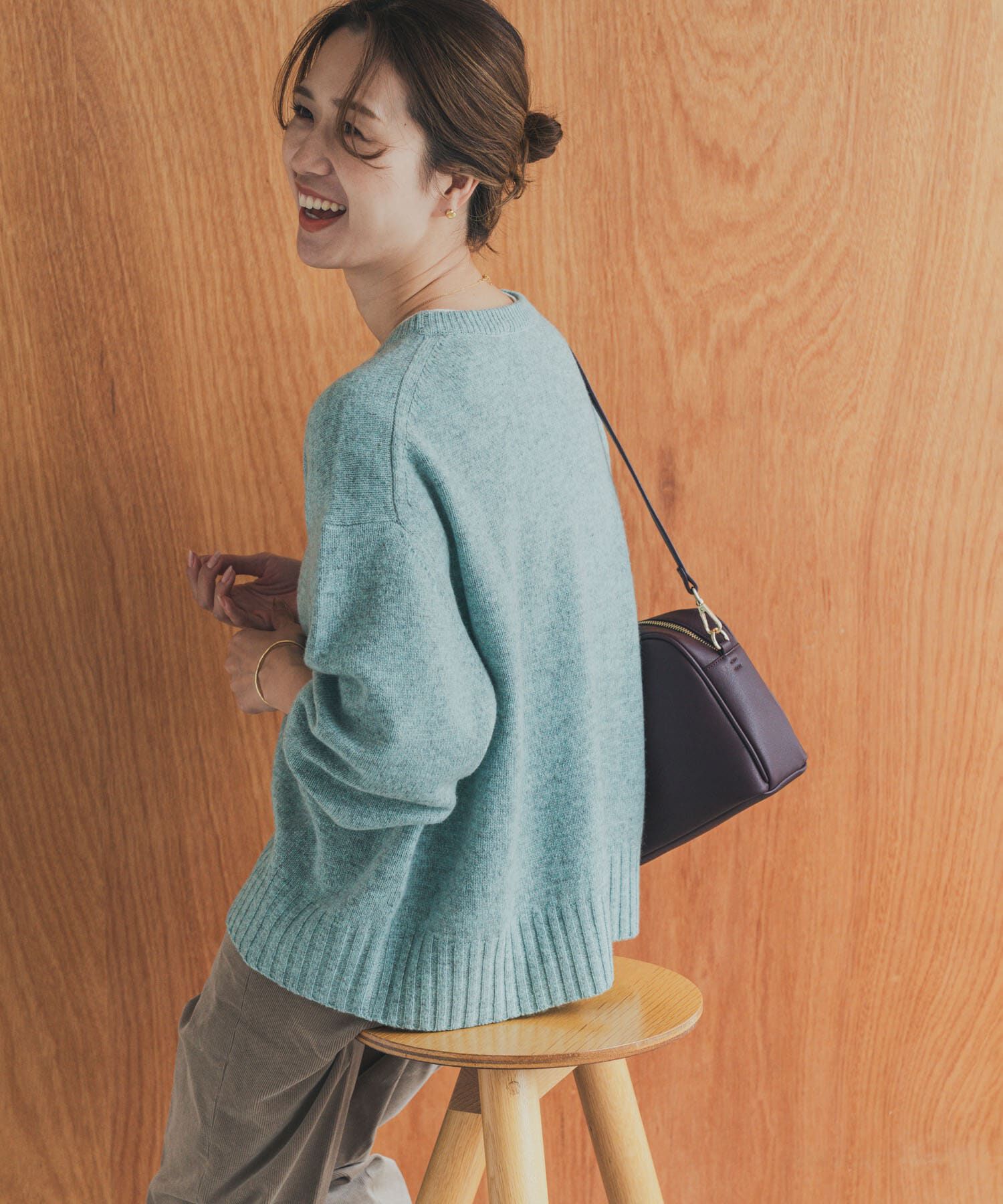 URBAN RESEARCH DOORS「ハミルトンウールクルーワイドプルオーバー」|ニット・セーター|