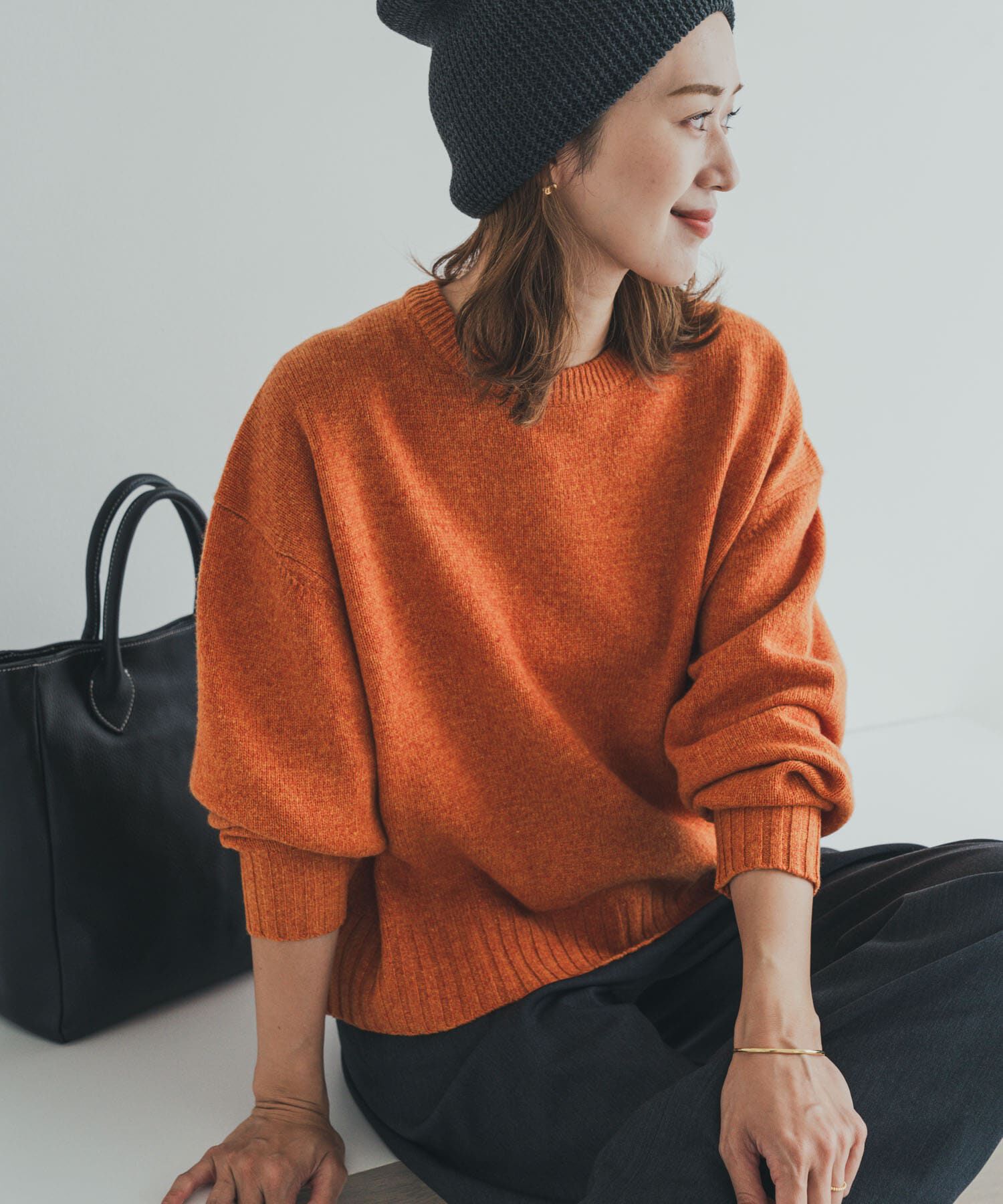 URBAN RESEARCH DOORS「ハミルトンウールクルーワイドプルオーバー」|ニット・セーター|