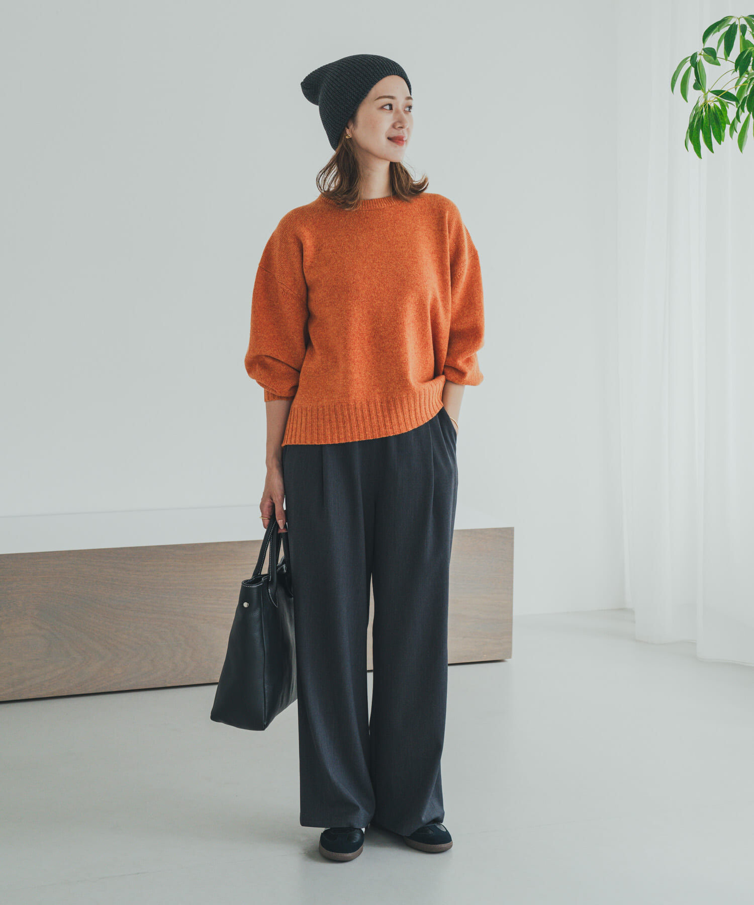 URBAN RESEARCH DOORS「ハミルトンウールクルーワイドプルオーバー」|ニット・セーター|