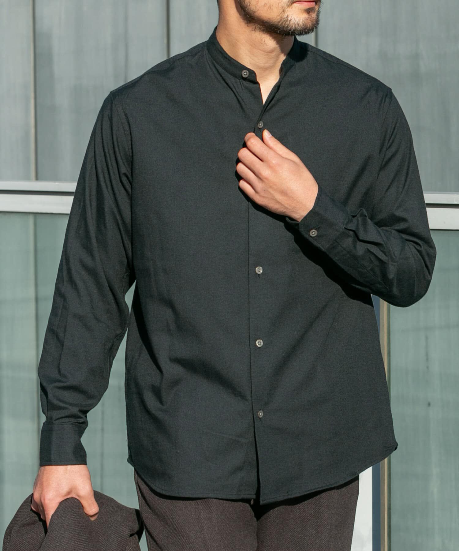 URBAN RESEARCH ROSSO「『蓄熱 / XLｻｲｽﾞあり』ｱｰﾊﾞﾝﾘﾗｯｸｽｻｰﾓﾈﾙﾊﾞﾝﾄﾞｶ  」|シャツ・ブラウス|ブラック