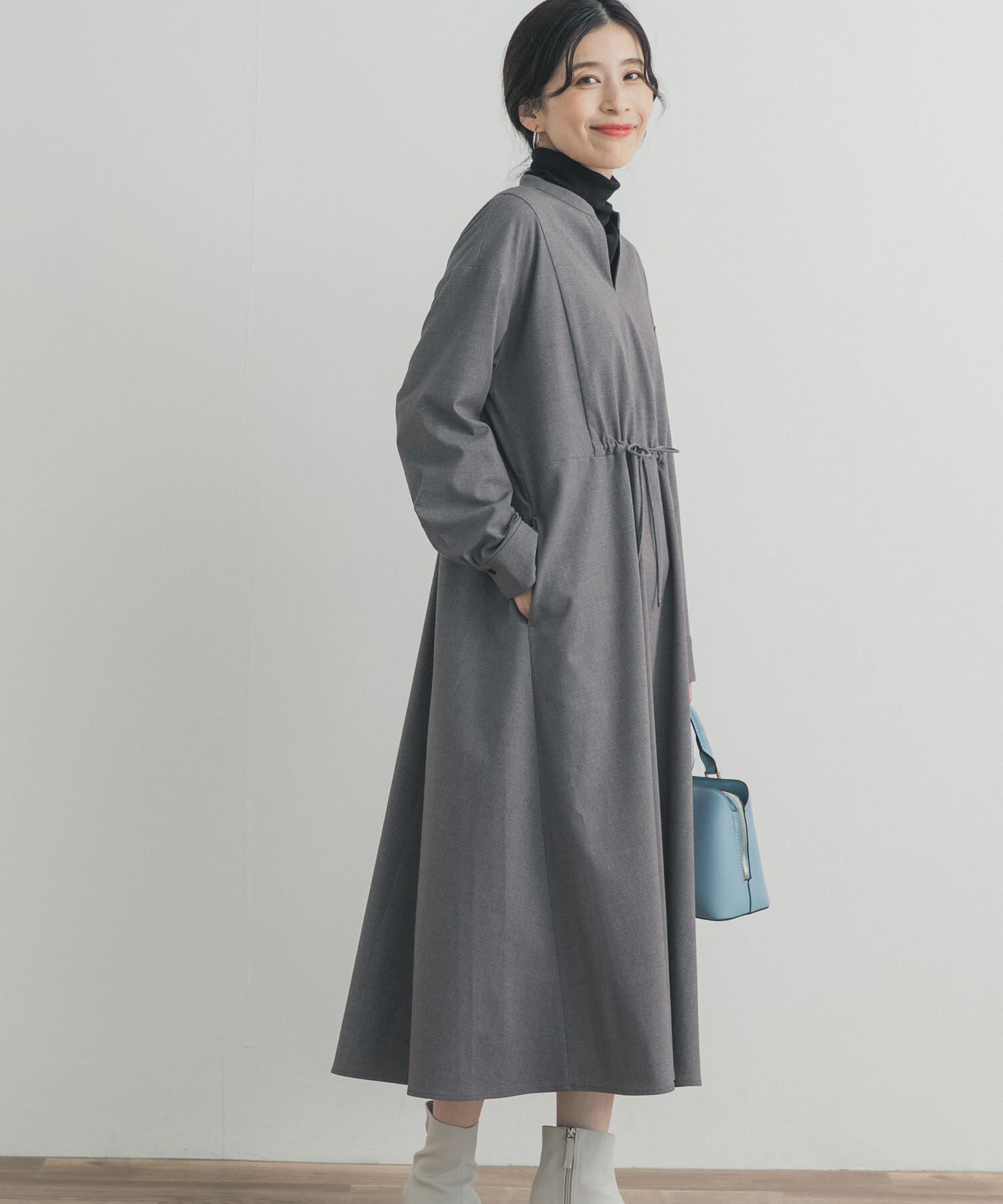 URBAN RESEARCH DOORS「ドロストリボンフレアワンピース」|ワンピース|