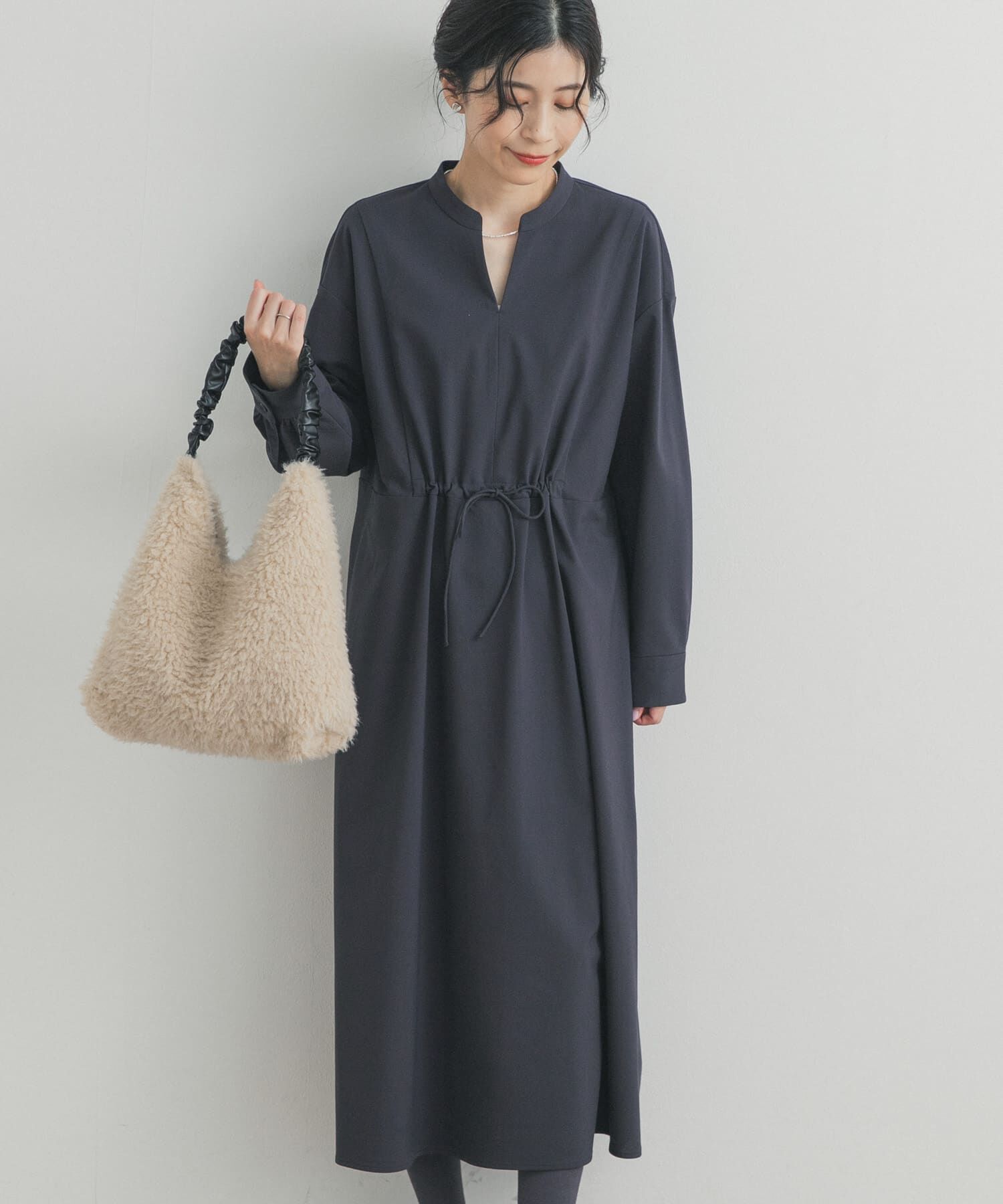 URBAN RESEARCH DOORS「ドロストリボンフレアワンピース」|ワンピース|