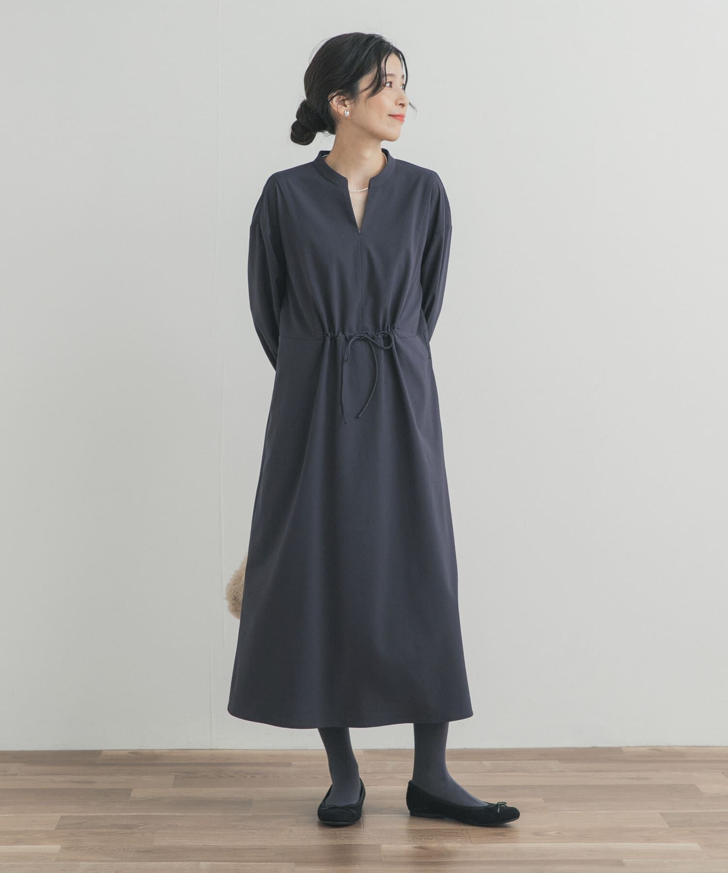 URBAN RESEARCH DOORS「ドロストリボンフレアワンピース」|ワンピース|