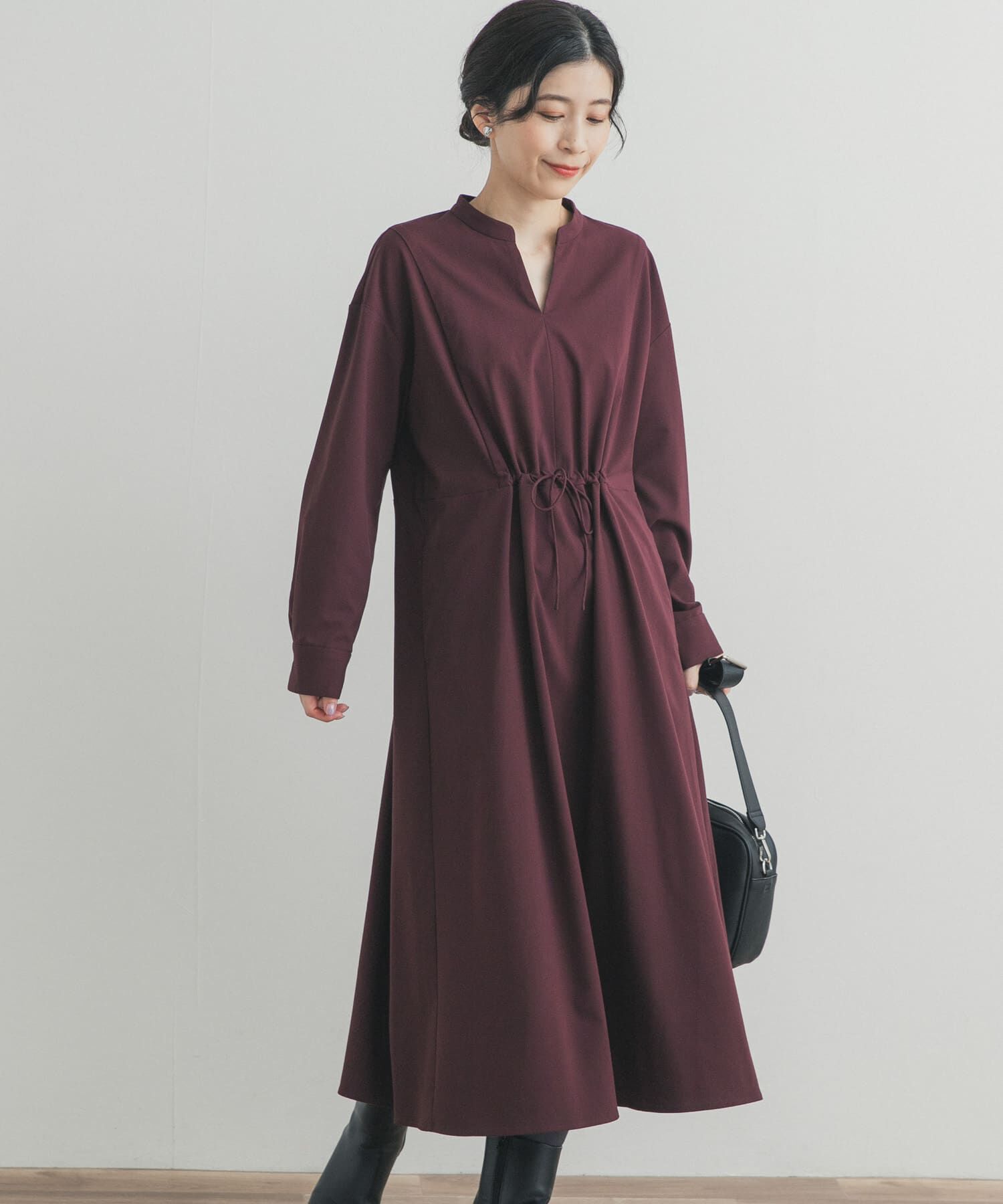 URBAN RESEARCH DOORS「ドロストリボンフレアワンピース」|ワンピース|