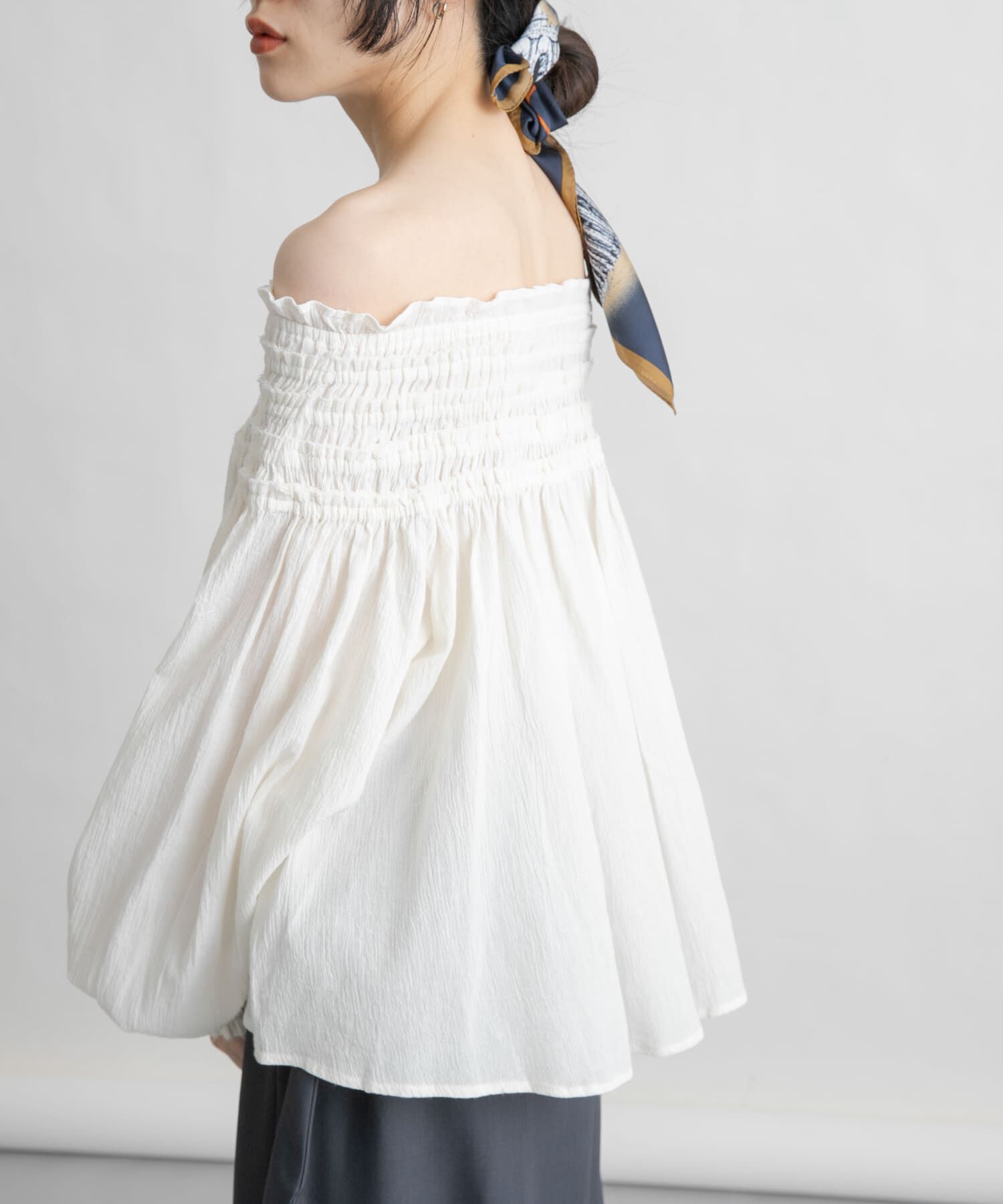  「2WAYシャーリングブラウス」|シャツ・ブラウス|