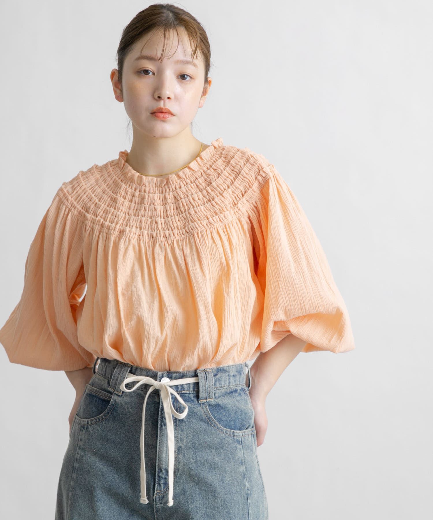  「2WAYシャーリングブラウス」|シャツ・ブラウス|