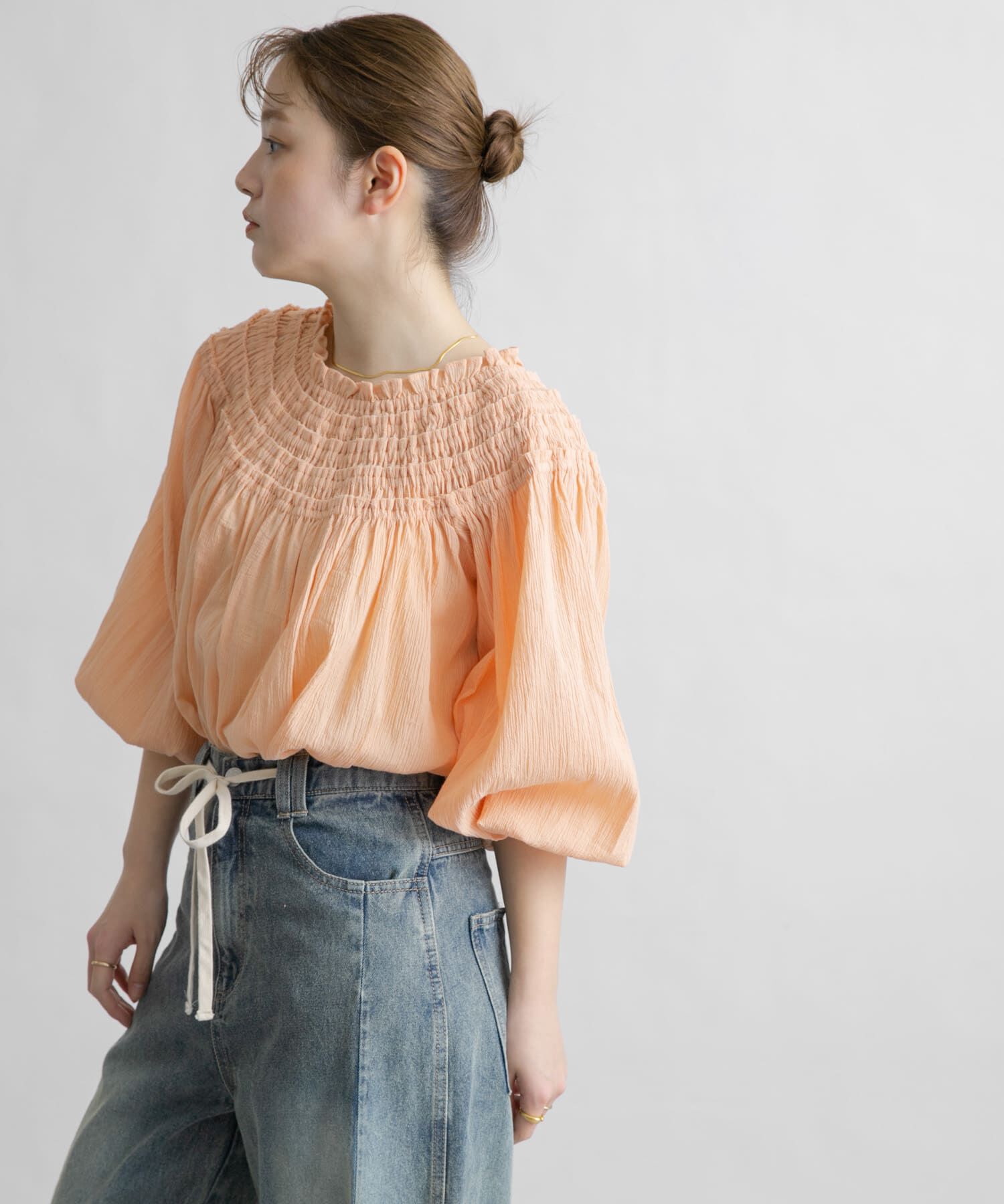  「2WAYシャーリングブラウス」|シャツ・ブラウス|